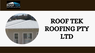 Colorbond Roofing Available For Homes and Commercial Buildings