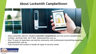 Locksmith Campbelltown: Trusted Security Solutions for Every Need