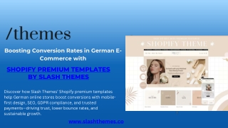 Boosting Conversion Rates in German E-Commerce with Shopify Premium Templates by Slash Themes