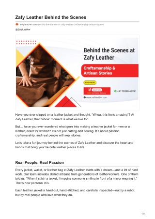 zafyleather.com-Zafy Leather Behind the Scenes