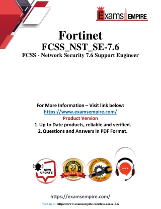 FCSS_NST_SE-7.6 Questions and Answers pdf dumps