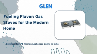 Fueling Flavor Gas Stoves for the Modern Home