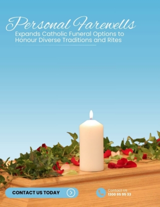 Personal Farewells Expands Catholic Funeral Options to Honour Diverse Traditions and Rites
