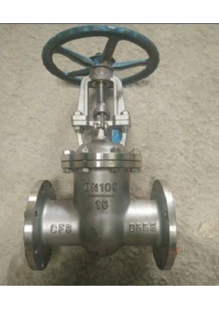 Van cổng inox lắp bích - vanbidien