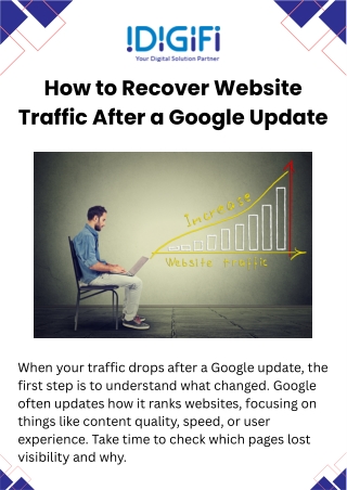 How to Recover Website Traffic After a Google Update