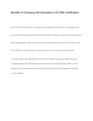 Benefits of Choosing Zell Education’s US CMA Certification (1)