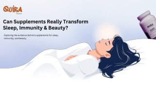 Can Supplements Really Transform Sleep, Immunity & Beauty?