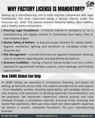 Why Factory License is Mandatory