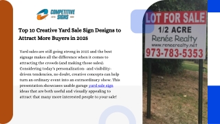 Top 10 Creative Yard Sale Sign Designs to Attract More Buyers in 2025