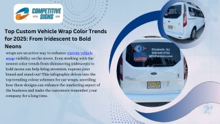 Top Custom Vehicle Wrap Color Trends for 2025 From Iridescent to Bold Neons