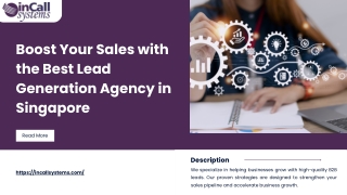 Boost Your Sales with the Best Lead Generation Agency in Singapore