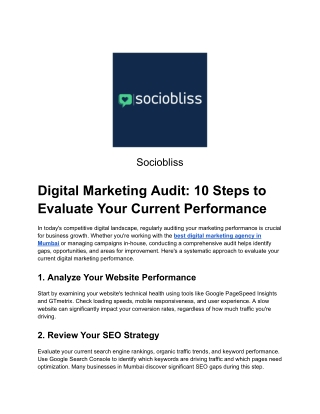 Digital Marketing Audit_ 10 Steps to Evaluate Your Current Performance (1)