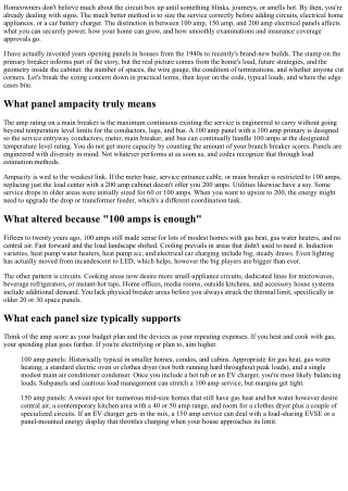 Panel Amps Described: 100A vs. 150A vs. 200A Electrical Panels