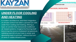 Under floor cooling and heating A Quiet Revolution in Comfort and Efficiency