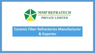 Ceramic Fiber Page by MMP Refratech