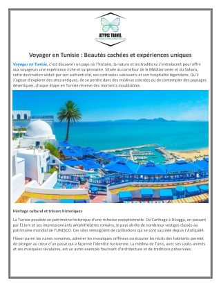 Voyager en Tunisie