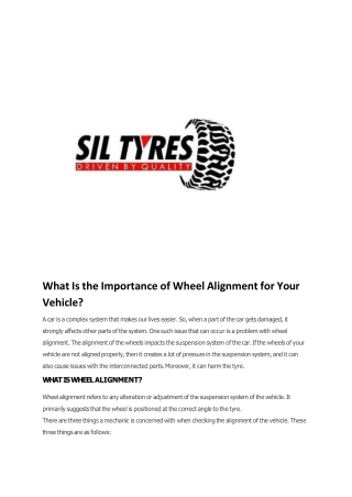 What Is The Importance Of Wheel Alignment For Your Vehicle?