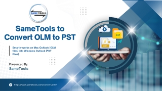 SameTools to Convert OLM to PST
