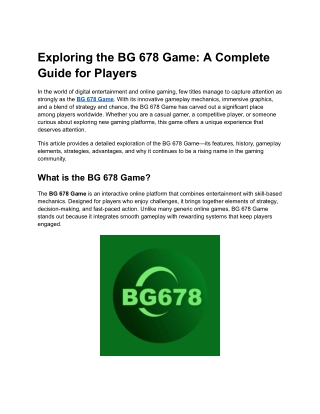 bg6788game
