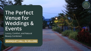 Best Banquet hall in vellore - AS Garden Villa