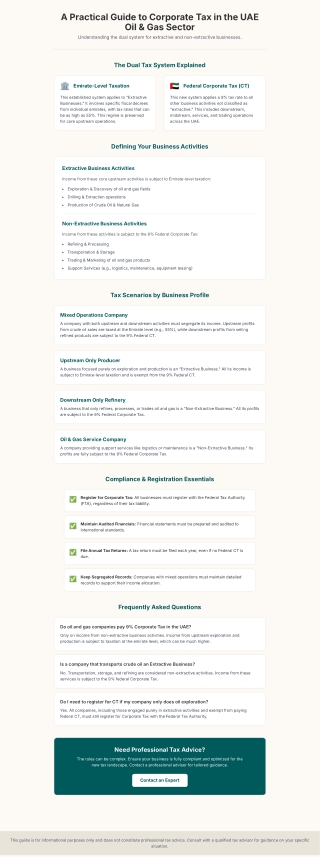 A Practical Guide to Corporate Tax in the UAE Oil & Gas Sector