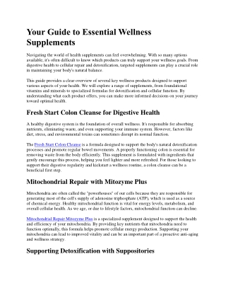 Experience Enhanced Vitality With Our Breakthrough Formulas