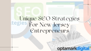 Unique SEO Strategies For New Jersey Entrepreneurs