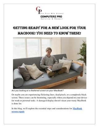 Getting Ready for a New Look for Your MacBook! You Need To Know These!