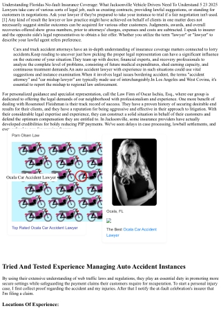 Exactly How To Pick The Most Effective Car Crash Legal Representative American J