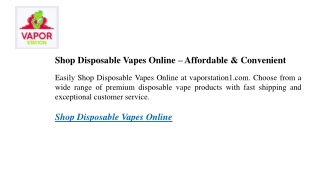 Shop Disposable Vapes Online – Affordable & Convenient