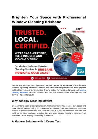 window cleaning Brisbane