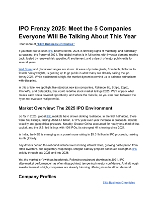 IPO Frenzy 2025_ Meet the 5 Companies Everyone Will Be Talking About This Year.docx