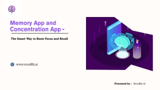 Memory App and Concentration App  The Smart Way to Boost Focus and Recall