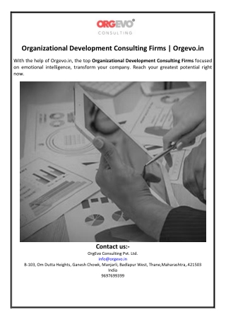Organizational Development Consulting Firms | Orgevo.in