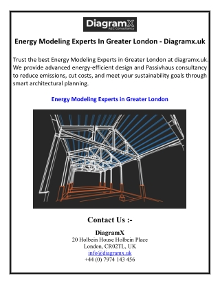 Energy Modeling Experts In Greater London - Diagramx.uk