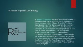 Welcome to Jareed Counseling