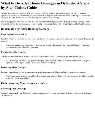 What to Do After Property Damage in Orlando_ A Step-by-Step Claims Guide