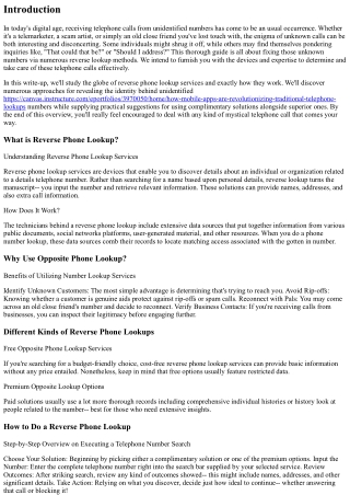 Troubleshooting Unidentified Numbers: A Thorough Reverse Lookup Guide