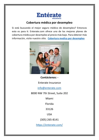 Cobertura médica por desempleo