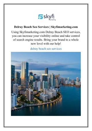 Delray Beach Seo Services | Skyfimarketing.com