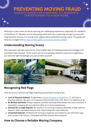 Preventing Moving Fraud A Safety Guide for Stamford, CT Residents Transitioning to a New Home