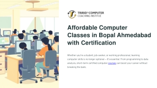Affordable Computer Classes in Bopal Ahmedabad with Certification