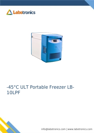 -45°C-ULT-Portable-Freezer-LB-10LPF