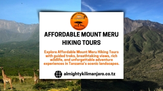 Affordable Mount Meru Hiking Tours