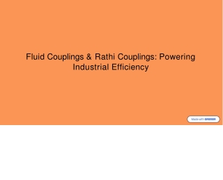 How Do Fluid Couplings Improve Efficiency in Industrial Applications?