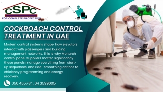 Cockroach Control Treatment In UAE Raising Standards of Hygiene Across the Emirates