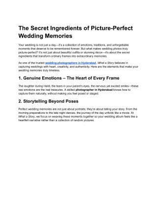 Wedding photographer in Hyderabad