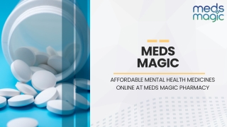 Affordable Mental Health Medicines Online at Meds Magic Pharmacy