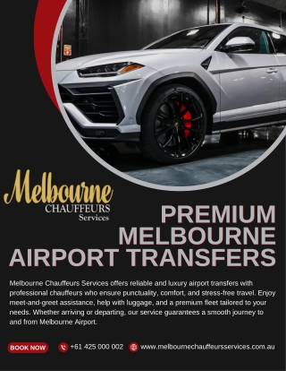 Premium Melbourne Airport Transfers – Concierge Chauffeur Service