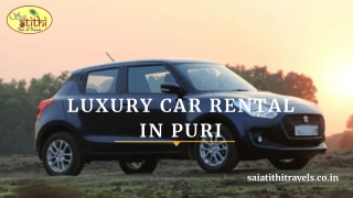 Luxury Car Rental in Puri